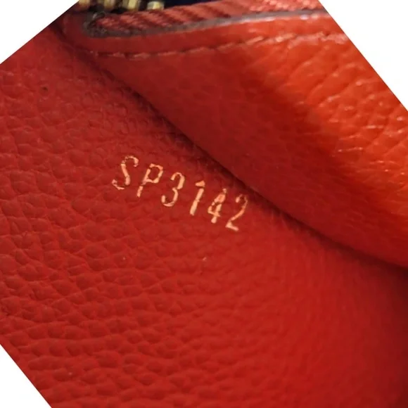 Authentic Louis Vuitton Monogram Empreinte Zippy Wallet Red - Picture 6 of 15